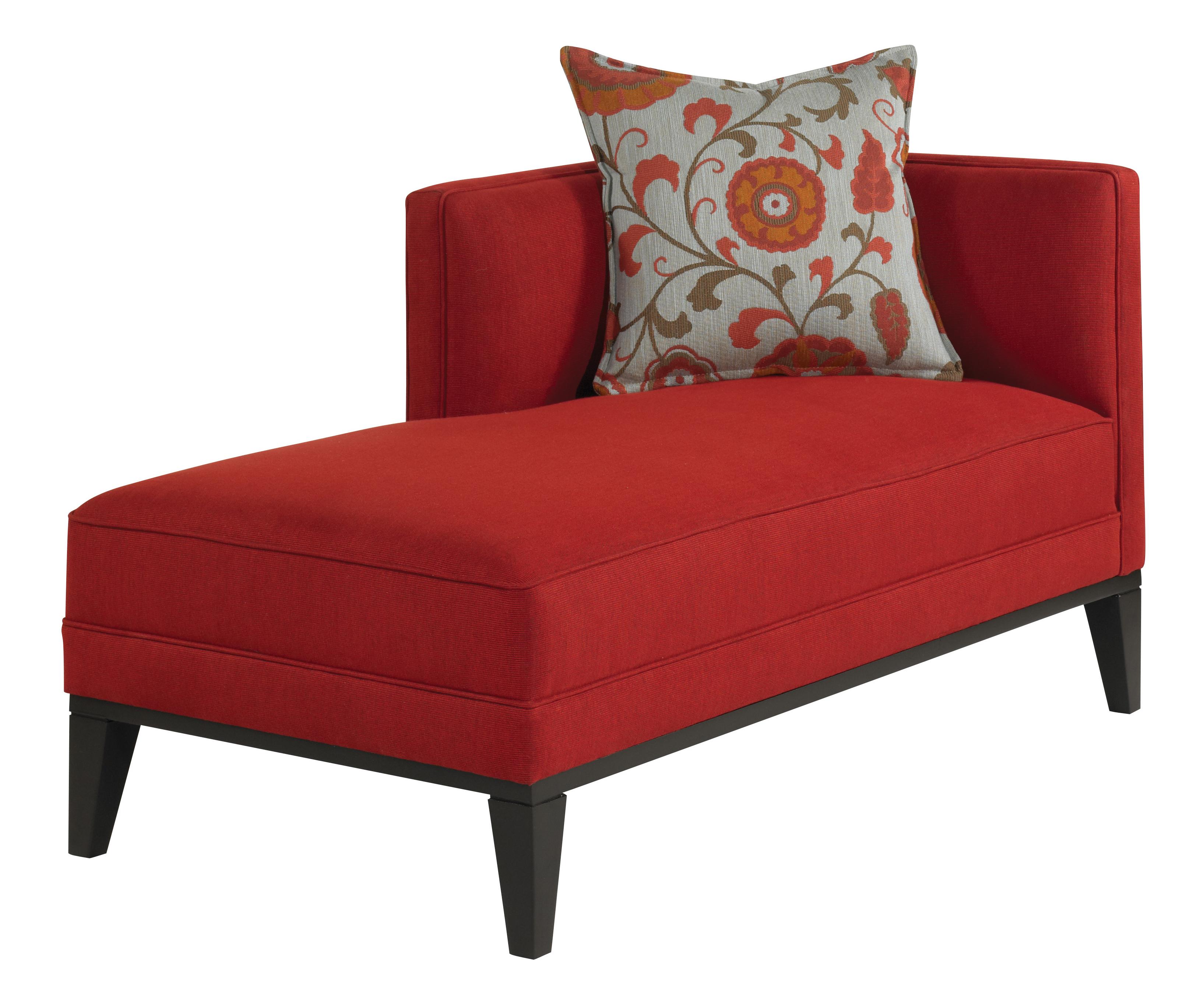 Accentuates Hayward LAF Chaise with High Tapered Wood Legs Williams